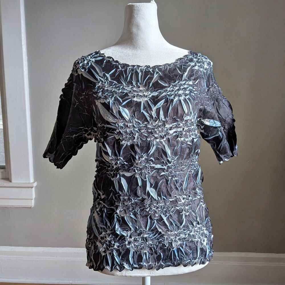 Vintage Y2K Origami Magic Scarf Popcorn Top Whimsigoth Fairycore Size OS